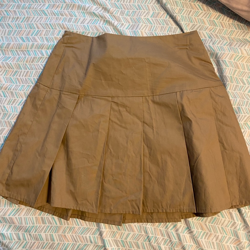 Brown khaki skirt